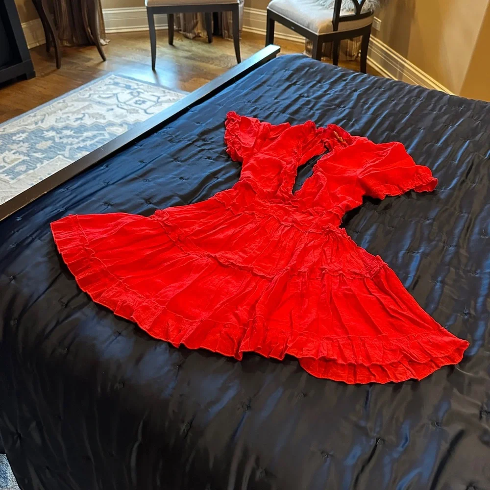 Entro Scarlet Ruffle Dress - Picture 3 of 7